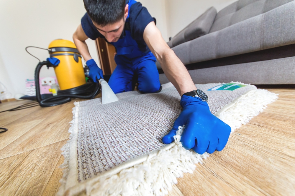 Preparation for carpet cleaning services